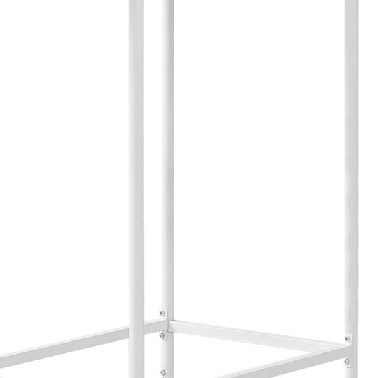 24" White Free Form Manufactured Wood Bar Table HomeRoots