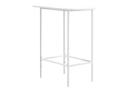 24" White Free Form Manufactured Wood Bar Table HomeRoots