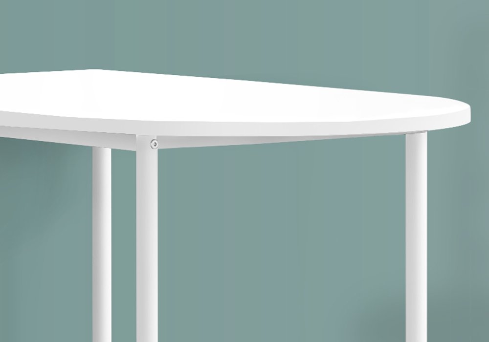 24" White Free Form Manufactured Wood Bar Table HomeRoots