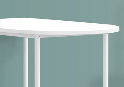 24" White Free Form Manufactured Wood Bar Table HomeRoots
