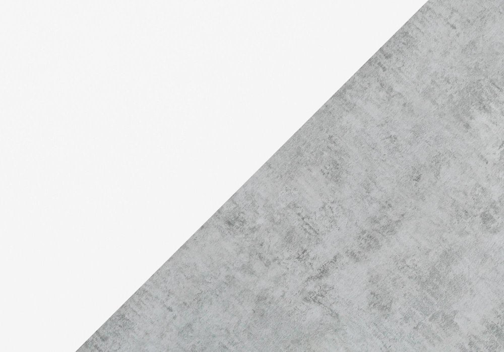 36" Gray and White Abstract Console Table With Shelves HomeRoots