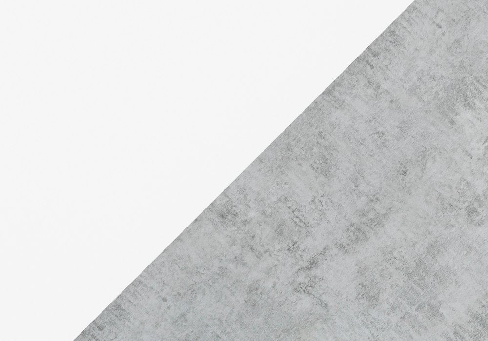 36" Gray and White Abstract Console Table With Shelves HomeRoots