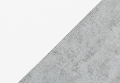 36" Gray and White Abstract Console Table With Shelves HomeRoots