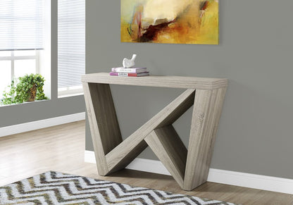 47" Taupe Abstract Console Table HomeRoots