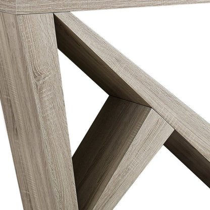 47" Taupe Abstract Console Table HomeRoots