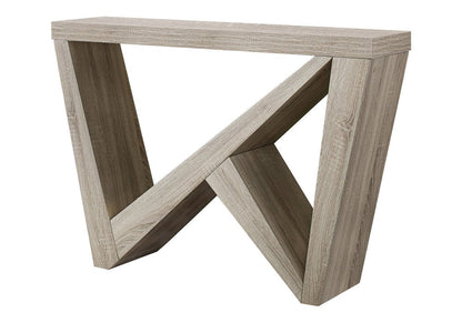47" Taupe Abstract Console Table HomeRoots