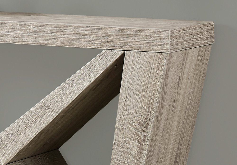 47" Taupe Abstract Console Table HomeRoots