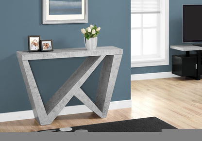 47" Gray Abstract Console Table HomeRoots