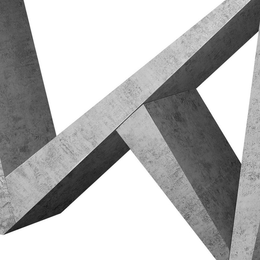 47" Gray Abstract Console Table — view 6