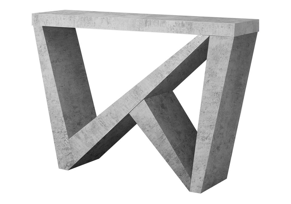 47" Gray Abstract Console Table — view 1