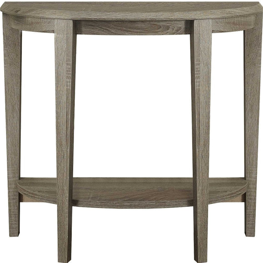 33" Deep Taupe End Table With Shelf HomeRoots