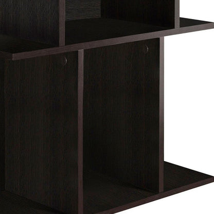 24" Brown Wood End Table With 6 HomeRoots