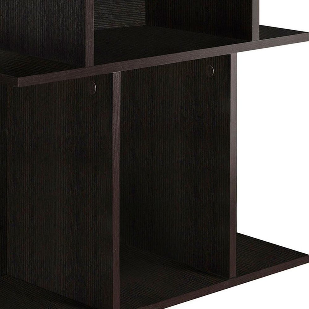 24" Brown Wood End Table With 6 HomeRoots
