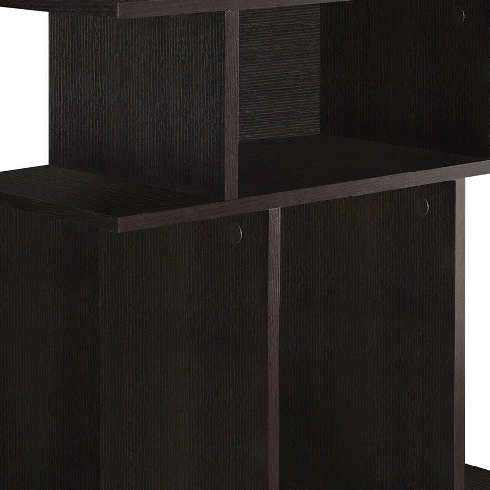 24" Brown Wood End Table With 6 HomeRoots