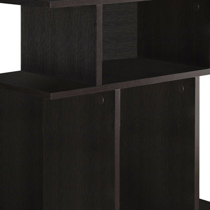 24" Brown Wood End Table With 6 HomeRoots