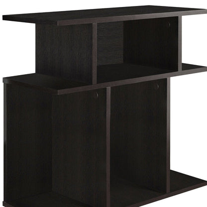 24" Brown Wood End Table With 6 HomeRoots