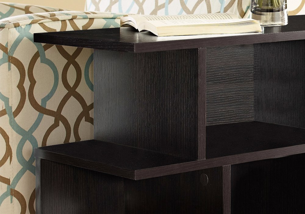 24" Brown Wood End Table With 6 HomeRoots