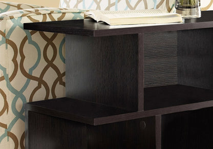 24" Brown Wood End Table With 6 HomeRoots