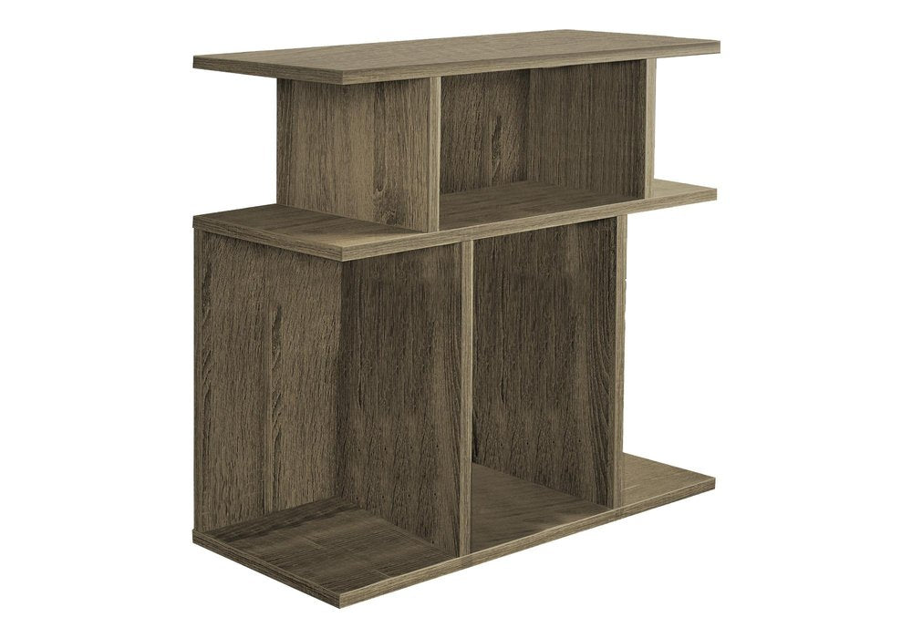 24" Deep Taupe End Table With 6 HomeRoots