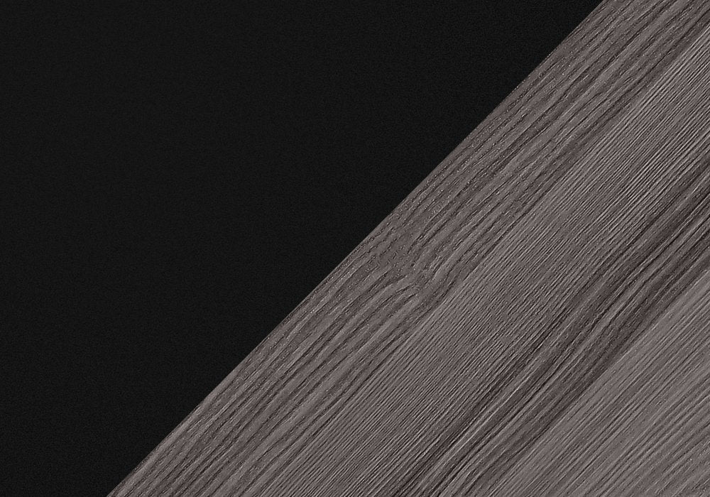 24" Gray and Black Wood Floor Shelf End Table With 6 HomeRoots