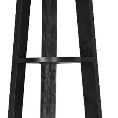 71" Gray Wood Five Tier Corner Bookcase HomeRoots