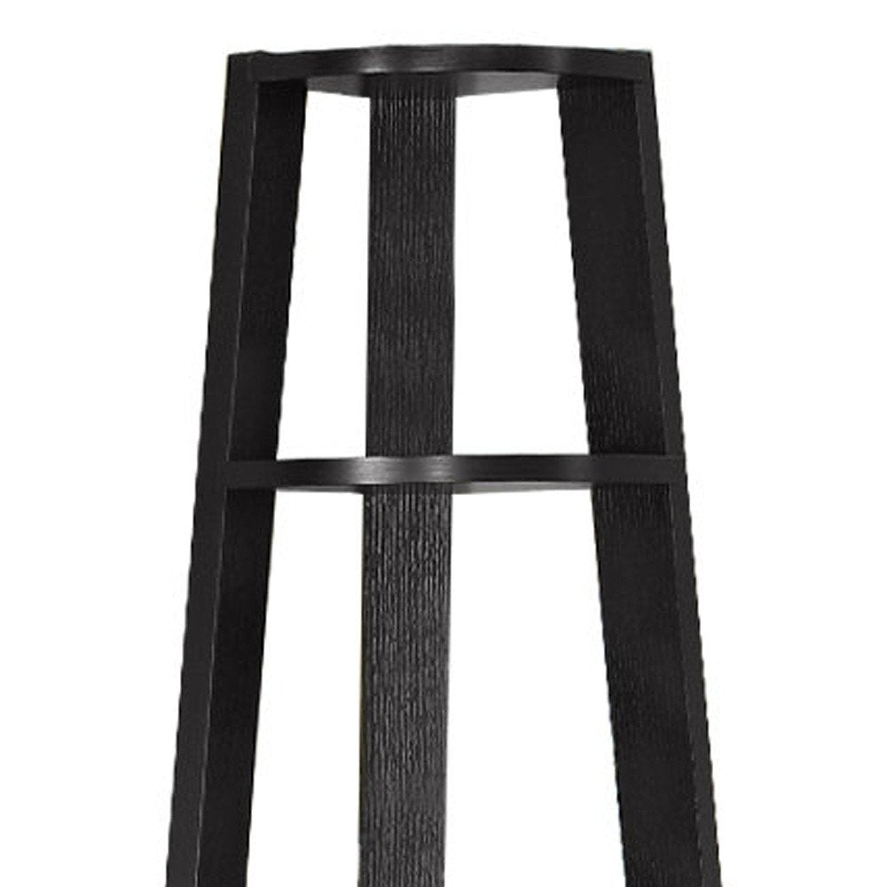 71" Gray Wood Five Tier Corner Bookcase HomeRoots