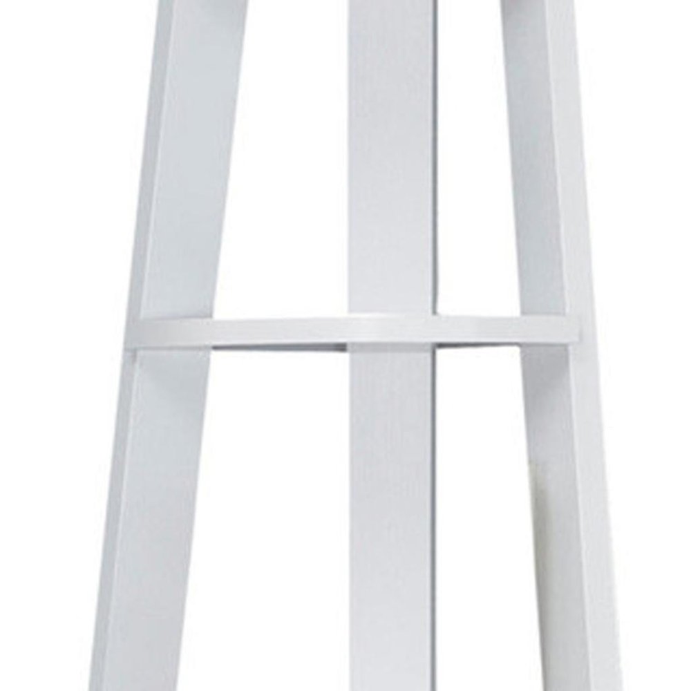 71" Gray Wood Five Tier Corner Bookcase HomeRoots