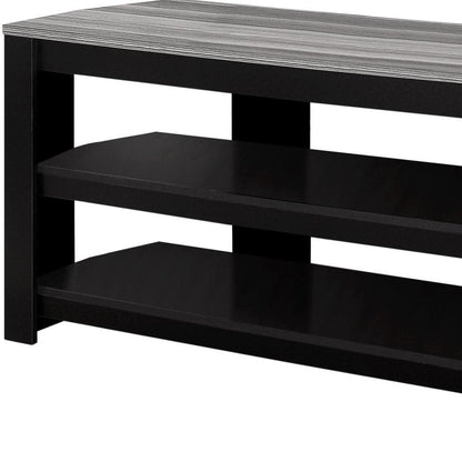 42" Ash Gray Open Shelving TV Stand HomeRoots