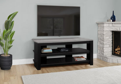 42" Ash Gray Open Shelving TV Stand HomeRoots