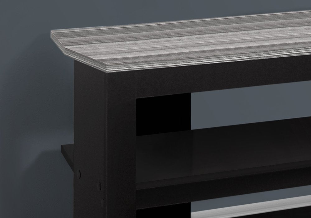 42" Ash Gray Open Shelving TV Stand HomeRoots