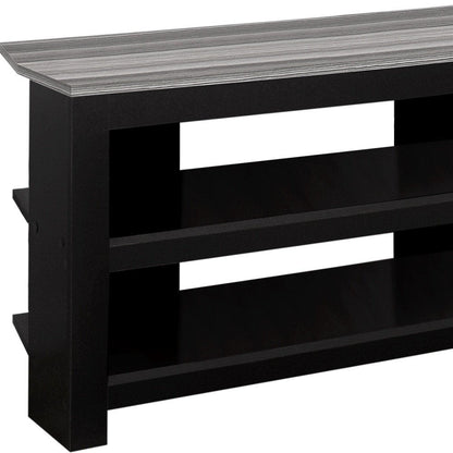 42" Ash Gray Open Shelving TV Stand HomeRoots