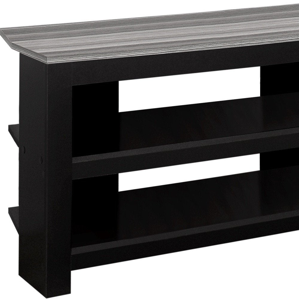 42" Ash Gray Open Shelving TV Stand HomeRoots