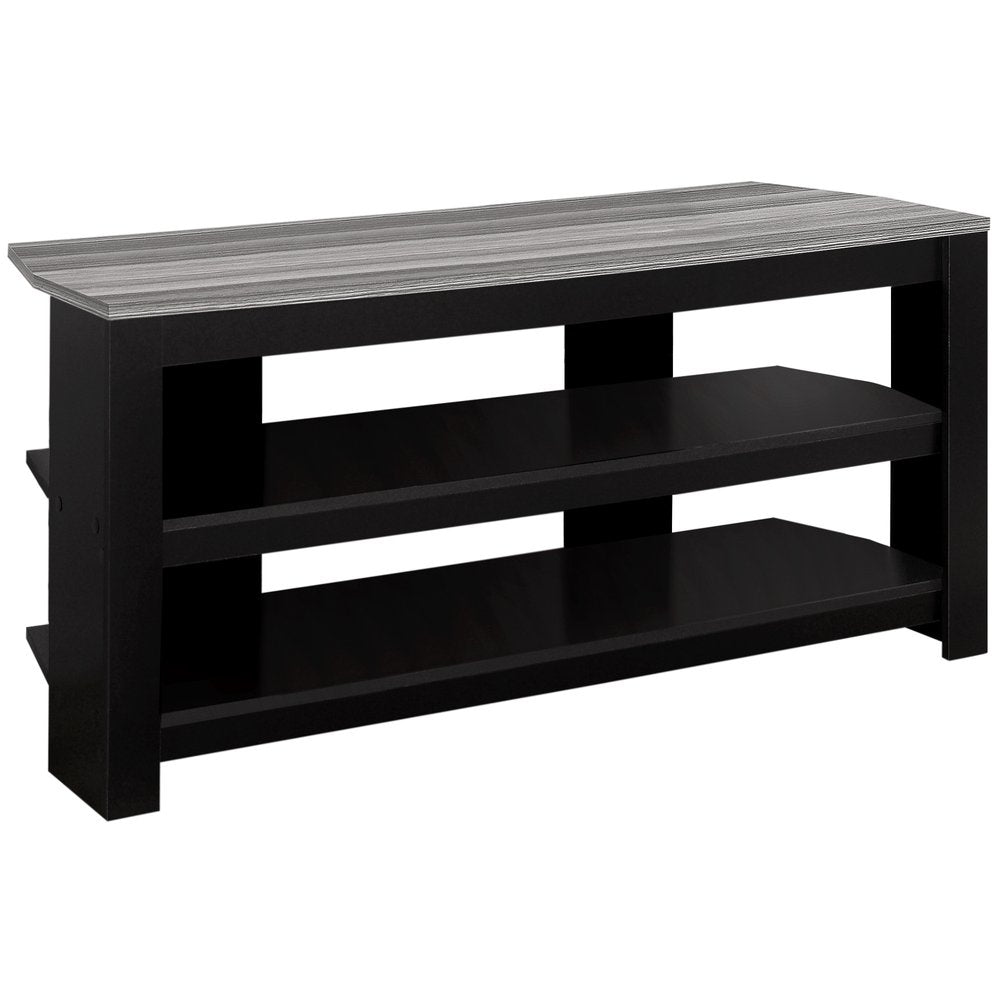42" Ash Gray Open Shelving TV Stand HomeRoots