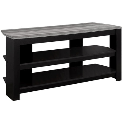 42" Ash Gray Open Shelving TV Stand HomeRoots