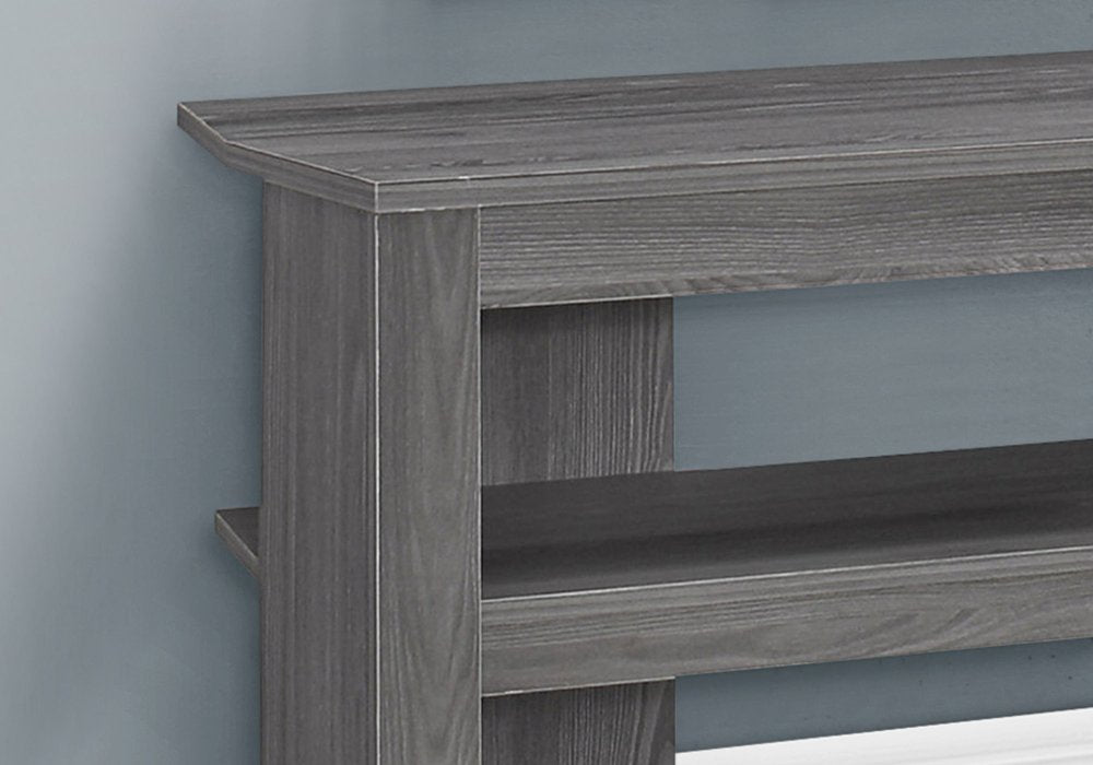42" Ash Gray Open Shelving TV Stand HomeRoots