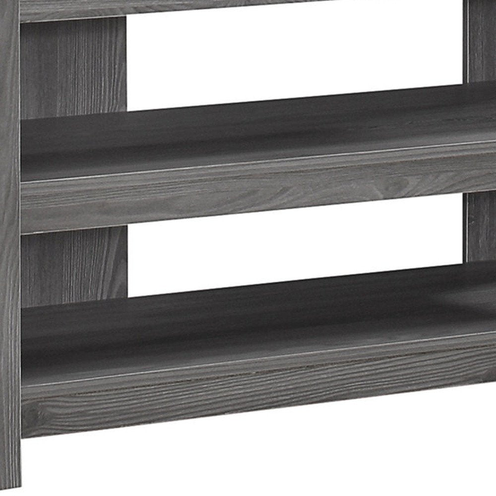 42" Ash Gray Open Shelving TV Stand HomeRoots