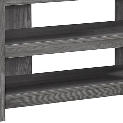 42" Ash Gray Open Shelving TV Stand HomeRoots