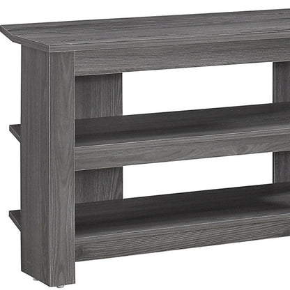 42" Ash Gray Open Shelving TV Stand HomeRoots