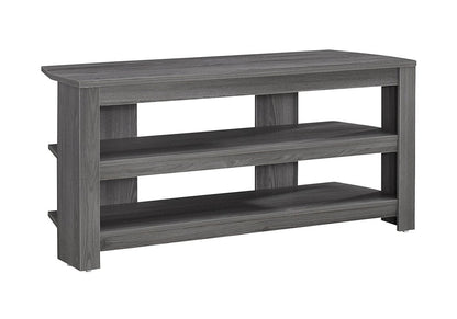 42" Ash Gray Open Shelving TV Stand HomeRoots