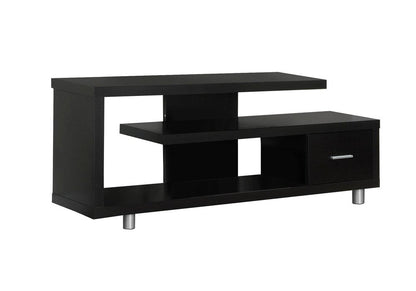 60" White Open Shelving TV Stand HomeRoots