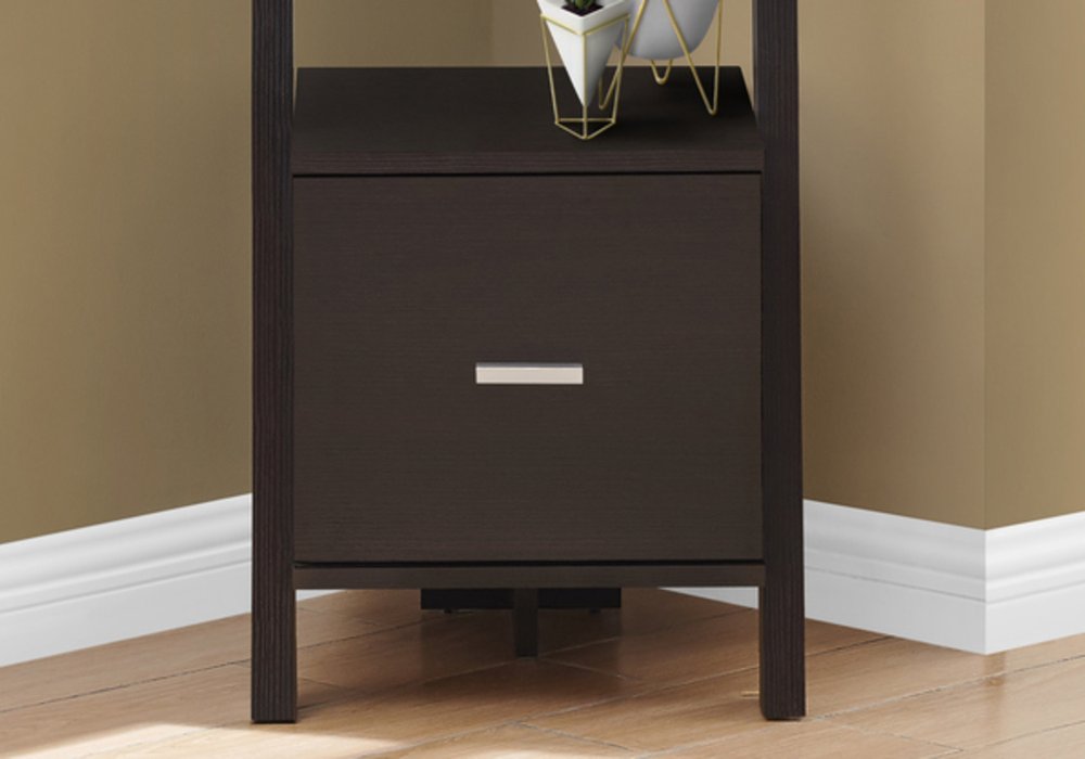 Brown Wood Four Tier Ladder Bookcase HomeRoots