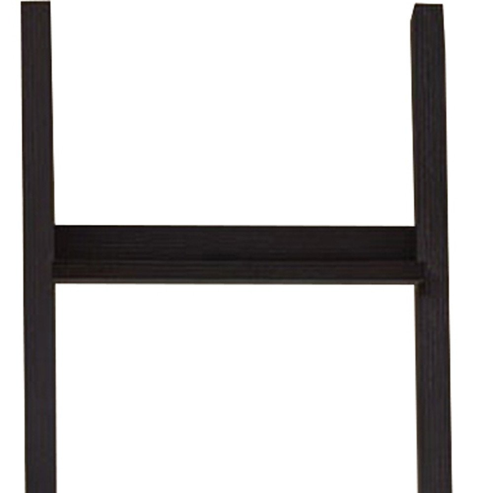 Brown Wood Four Tier Ladder Bookcase HomeRoots