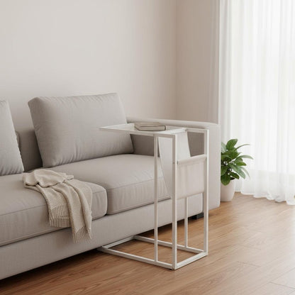 White Modern Metal And Glass Tv Table HomeRoots