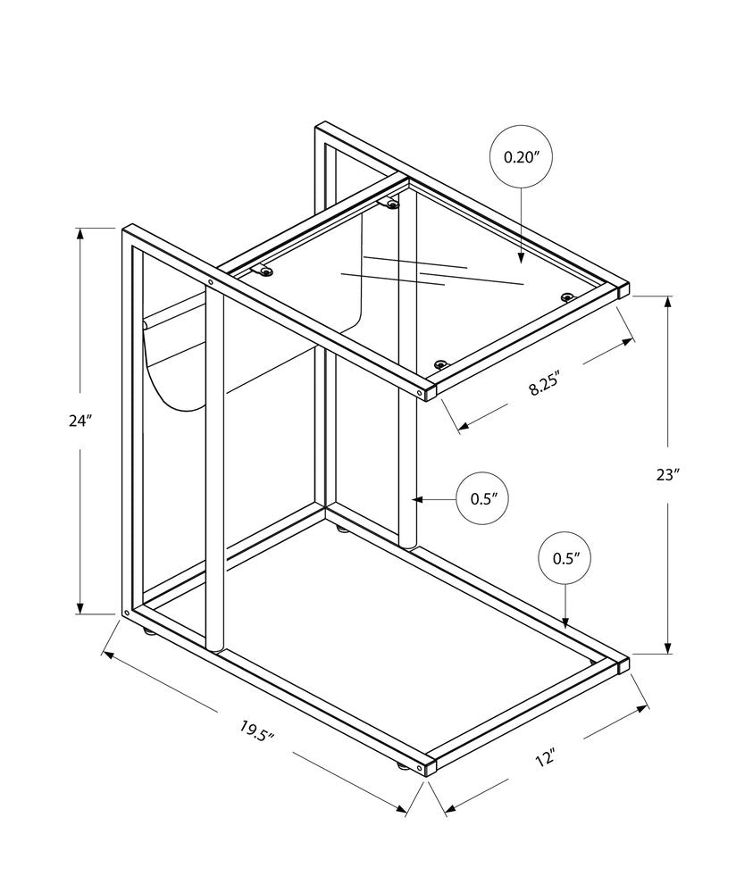 White Modern Metal And Glass Tv Table - FurniFindUSA