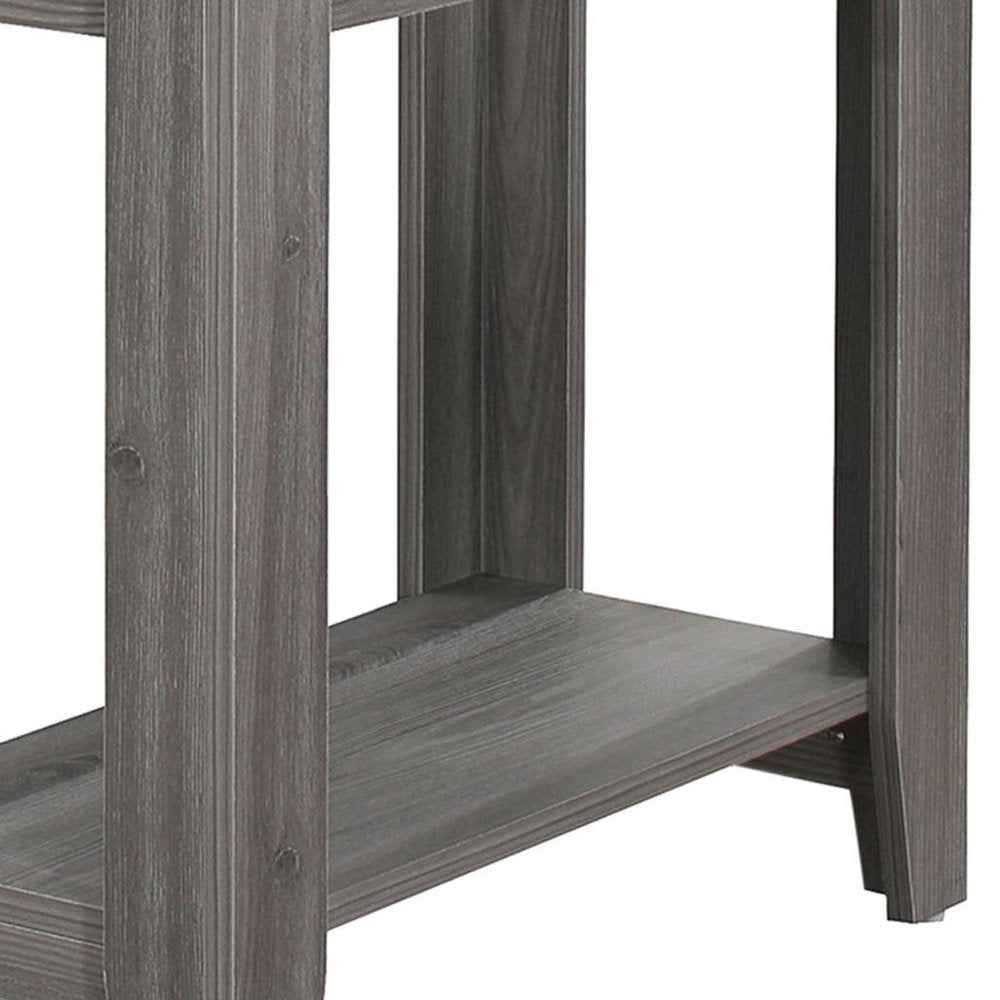 24" Gray Console Table With Storage HomeRoots