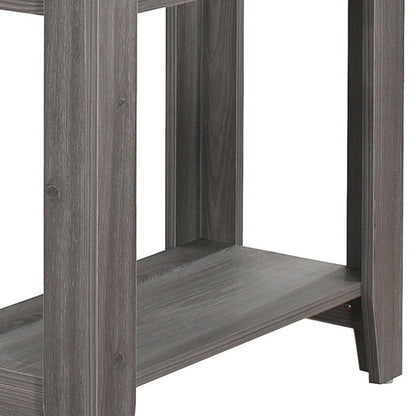 24" Gray Console Table With Storage HomeRoots