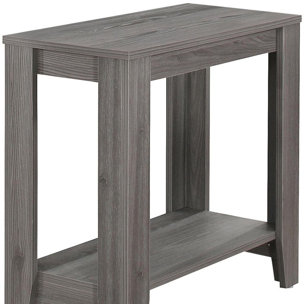 24" Gray Console Table With Storage HomeRoots