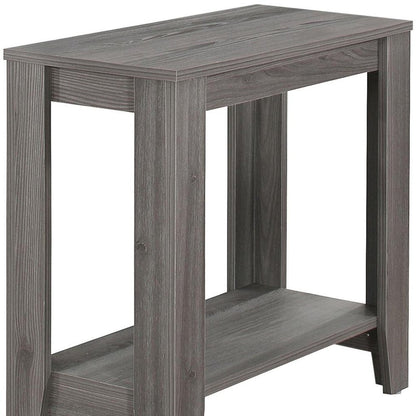 24" Gray Console Table With Storage HomeRoots