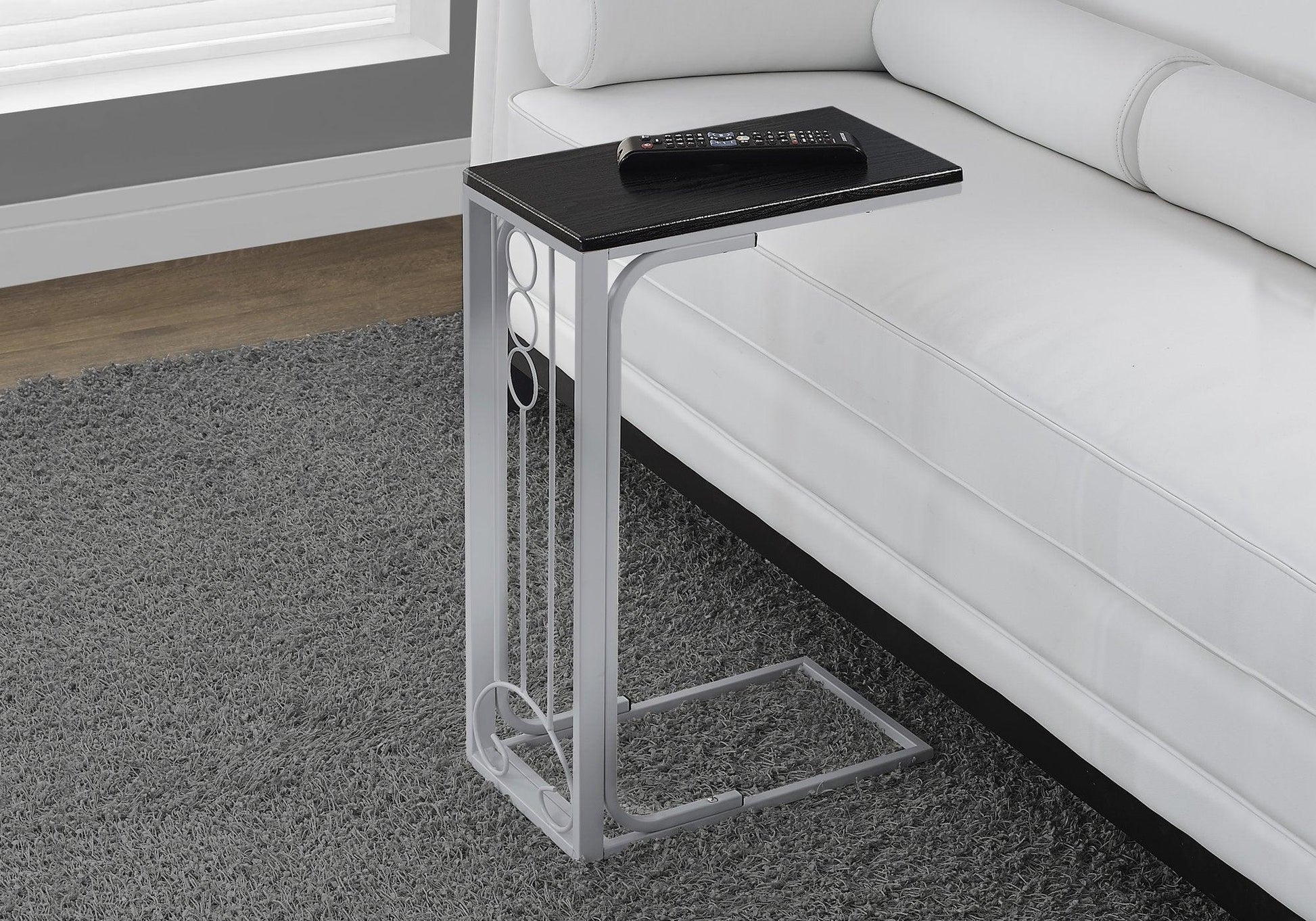 16" X 9" X 24.5" Cherrywhite Mdf Top And Metal Base Accent Table - FurniFindUSA