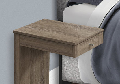18.25" X 12" X 24" Dark Taupe Finish Hollow Core Accent Table HomeRoots